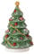 Villeroy & Boch - Nostalgic Melody, Albero di Natale rotante, 11 x 11 x 16cm, Porcellana, multicolore