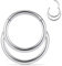 AROWRO 16G Septum Daith Schmuck Septum Daith Helix Conch Piercing Schmuck Septum Nasenring Septum Hoop Septum Piercings Septum Clicker Edelstahl 8mm Knorpel Daith Helix Lobe Ohrringe Silber