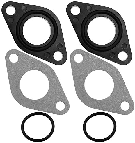 VGOL 2 Sätze Vergaser Ansaugkrümmerdichtungen Ansaugdichtungen mit O-Ring Ersatz für 50cc 70cc 90cc 110cc 125cc Dirt Pit Bike ATV 4 Wheeler Roller Scooter