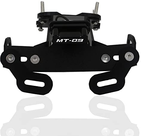 BUNCC Motorcycle Rear License Plate Holder With LED Light, for YAMAHA MT 09 MT-09 MT09 2021 2022 Fender Eliminator Tail Tidy Registration Bracket
