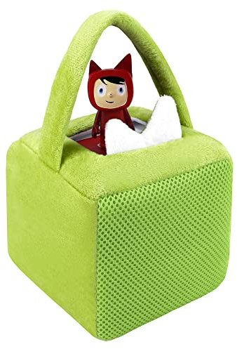 Annmore Tasche für Tonies Box, mit Schutzhülle für Toniebox Lautstärketaste, Sturzsicher und Staubgeschützt, Aufbewahrungbeutel für Toniebox, Geschenk Jungen 3-5 Jahren, Grün
