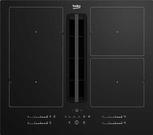 TABLE DE CUISSON INDUCTION 4 ZONES 7400W ZONE MODULAIRE LARGEUR 60CM NOIR