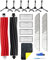 Lot de 25 Pièces de Rechange pour Roborock S8 Aspirateur, S8+ Kit d'accessoires, S8 Plus Accessoires: 2 Brosses Principales, 6 Brosses Latérales, 4 Filtres HEPA,10 Serpillières,1 Chiffon Microfibre