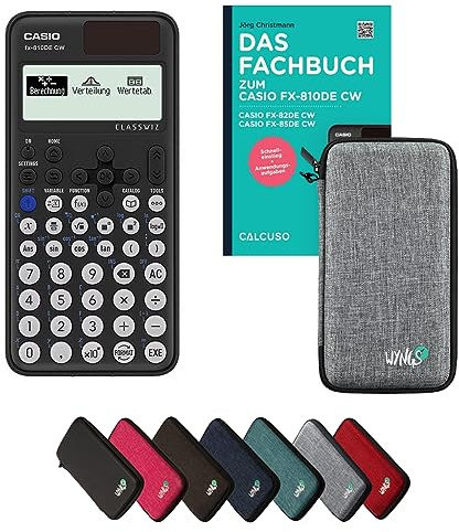 CALCUSO Standard Set Light Grey with Calculator Casio FX-810DE CW ClassWiz (German)