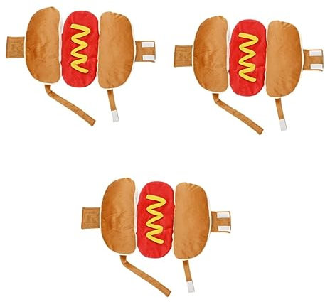 POPETPOP 3st Hot-Dog-hundekostü Hot-Dog-Anzug Für Hunde Halloween-Food-Outfit Weihnachtsdekoration Halloween-Hunde-Outfit Weihnachtshaustierkleidung Cosplay-Outfits Essen Die Katze Mantel