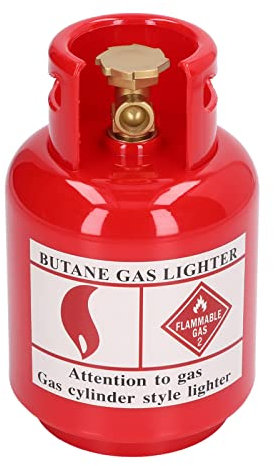 Eujgoov Tirelire Décorative, Bouteille de Gaz, Tirelire de Bouteille de Gaz, Tirelire de Simulation, Grande capacité pour Cadeaux d'anniversaire pour Enfants (Rouge)