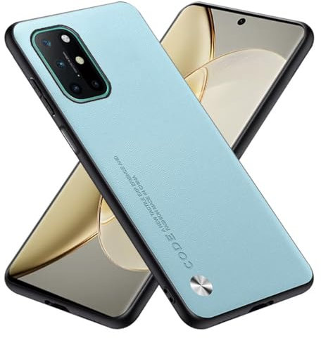 RankOne Hülle kompatibel mit OnePlus 8T / OnePlus 9R (6.55), Stoßfeste Silikonhülle Handyhülle - Hellblau