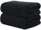 KinHwa 2er Pack Handtuch Haare, Mikrofaser Handtuch Haare, Flauschige Mikrofaser Handtücher, Microfaser Handtücher für die Haare, Weich &Saugstark 50x100cm, Dunkelgrau，Schwarz
