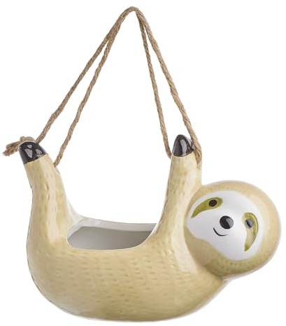 BUTLERS Hang Loose Blumentopf Faultier Höhe 10cm