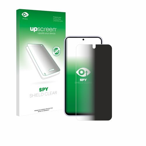 upscreen Anti-Spy Blickschutzfolie für Samsung Galaxy A54 5G Enterprise Edition Made in Germany, Privacy Displayschutz-Folie [Blaulichtfilter]