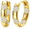MILACOLATO Creolen Klein Gold Silber für Damen Ohrringe Kleine,14 Karat Vergoldet,Silber 925,Goldene,Ohrring Schmuck Damen