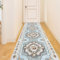 BWBIKE Alfombra de Pasillo Alfombra Runner Alfombra de Lavandería Suave Peluda Vintage Corredor Alfombra de Entrada Antideslizante Alfombra Lavable del área de Cocina de la Casa de Campo,60 X 220 CM