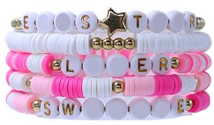 Lolileo 5PCS Bohemian Friendship Bracelet,Handgefertigte Album Inspiriertes Armbänder,Handgefertigte T-inspirierte Armbänder, Friendship Bracelet Kit,Bunte Freundschaftsarmbänder Armband für Fans (B)