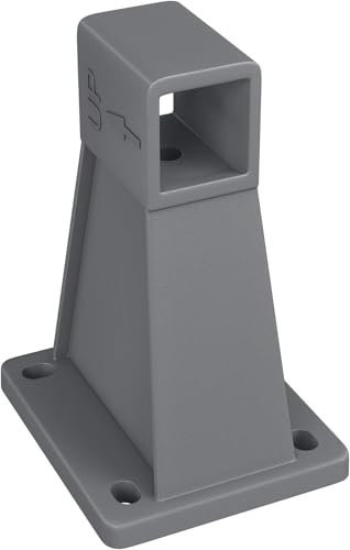 home Trends Seitenmarkise Zubehör Bodenhülse Standpfosten Bodenhalterung 003-Kunststoff Wandhalter für alle Größen Seltenmarkise inkl. Schrauben & Unterlegscheiben, einfachen Montage an der Wand