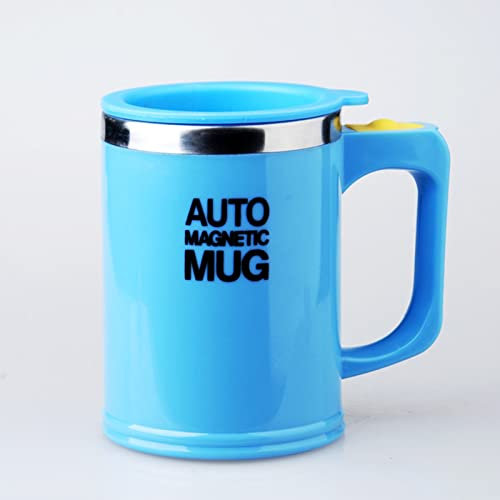 440 Ml Elektrische Eiweiß Shaker Proteinshake Edelstahl Vortex Tornado Shaker Cup Batteriebetrieben Auslaufsicher BPA-Frei Für Büro, Fitnessstudio, Reisen(Blue)