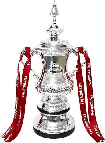 Réplique des trophées de la FA Cup avec Ruban de Victoire Trophée des Champions de la Ligue de Football Coupes de Prix de Football Modèle Résines Fans Cadeau Souvenir Objets de Collection VI