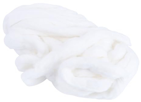Entfettungs Baumwollstreifen aus Reiner Baumwolle, Weiß, 1 Rolle | Weich und Absorbierend, für Make Up Anwendung und Entfernung, Passend für Haut und Ohren
