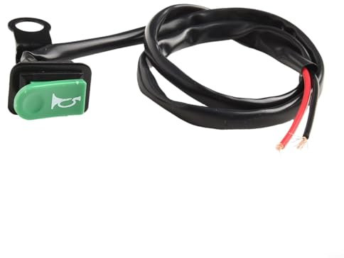 Bouton poussoir momentané klaxon interrupteur pour moto et vélo électrique avec réflecteur