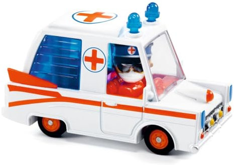 DJECO Crazy Motors- Voiture - Hurry Ambulance