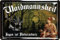 WOGEKA ART Retro Blechschild - Waidmannsheil - Jagen ist Naturschutz - lustiger Spruch als Geschenk-Idee zur Deko, 20 x 30 cm, aus Metall im Vintage Design 1788