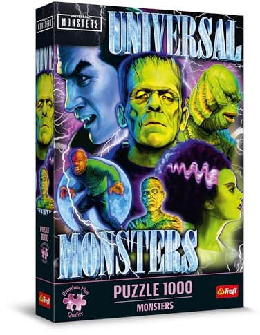 Trefl Premium Plus Quality - Monsters Puzzle - 1000 Teile, eine Puzzleserie mit Lieblingshelden, für Erwachsene und Kinder ab 14 Jahren