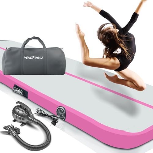 AIR Tracking TRACK Matte - aufblasbar, Tumbling Matte 10 cm - 20 cm hoch, mit elektrischer Pumpe, Farbwahl, Größe: 1 2 3 4 m Tumblingmatte, Gymnastikmatte, Turnmatte, Trainingsmatte, Fitnessmatte