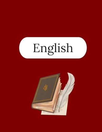 English Notebook – 125 Pages V2: College Ruled Paper | 8.5 x 11 | School, Study, and Lab Notes, Academic Lined Notebook for Students, Teachers, and English Lovers (Modern Study Series)