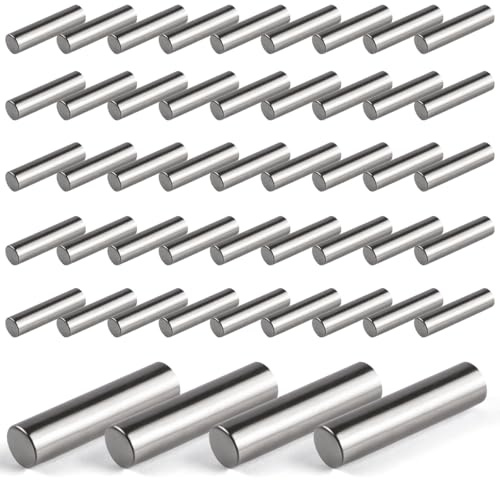 Innfeeltech 50 Stück 1,5 mm * 25 mm Dowel Stifte Regal Unterstützung Pegs, 304ss zylindrische Unterstützung Stifte für Regal und Schrank