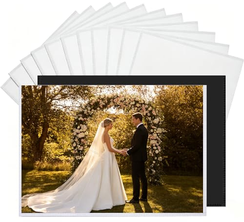 12 Pieces Magnetic Photo Frames for Fridge 6x4 Inch Magnetic Picture Frame | Personalised Fridge Magnets, Strong Photo Magnets for Photos White Postcard Frame Personalised Fridge Magnet