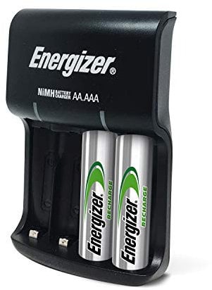 Energizer Chargeur Piles Rechargeables AA et AAA, Recharge Base (4 Piles AA incluses)