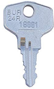 BURG-WÄCHTER Ersatzschlüssel 18001 bis 18246 - für Hebelzylinder, Briefkästen, Universalschlösser, Möbelschlösser, etc. von BURG-WÄCHTER - Schließung 18023