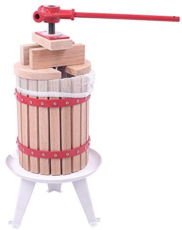 UISEBRT Torchio per frantoio Pressa per Frutta Pressa per succhi con strofinaccio per Pressatura di Frutta UVA Vino Mele - 6 Litri