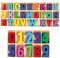 SIMUER Lettere maiuscole in Legno, 216 Pezzi, Alfabeto e Numero Lettere in Legno, Giocattolo educativo per Artigianato Fai da Te