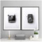 XIANGPEIFBH Retro Style Home Decor Poster Schwarz und Weiß Schreibmaschine Kamera Stillleben Leinwand Malerei Moderne Wandkunst Bild-50x70 cm Kein Rahmen