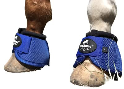 TGW RIDING 2520D Hufglocken, kein Verdrehen, Ballistische Hufglocke, 1 Paar (Königsblau, M)