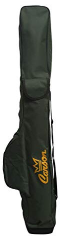 Carson - Fodero Porta Canne da Pesca Deluxe con Tasca da 135 o 160 cm, Contiene 6-7 Canne Bolognesi, Fondo Rigido Antisfondamento MF-3000/1, Materiale Resistente, Colore Verde (F0900320)