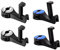 Hitopin 4 Stück Auto Kopfstützen-Haken – Universal Auto Organizer Auto Rücksitz Kopfstütze Halter Halter für Tasche, Geldbörse, Stoff, Lebensmittel –Silber, Blau