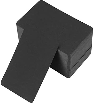 150 Pcs Blank Kraft Cards, Black Business Message Cards, Craft Cards Paper, Flash Cards Blank for Learning, Study, DIY, Memory, Note - 3.46 x 2.04 inch /8.8 x 5.2 cm