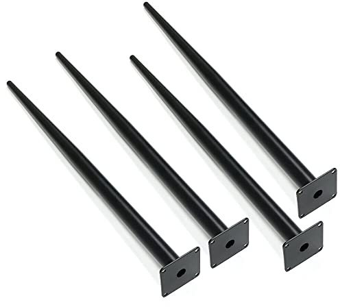 NeNchengLi 4pc Möbelfüße Konische Tischbeine Esstisch Schreibtisch Couchtisch Legs Tischgestell Stahl 72cm