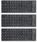 3 Stück Universal Tastatur Aufkleber Ersatz Aufkleber für Laptop Tastatur Desktop Tastatur Notebook Tastatur Alphabet Aufkleber (Arabisch-1)