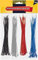 FAQRAH Cable Ties Assorted Colours, 120 Pack, 2mm x 150mm