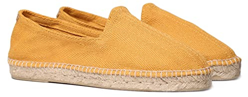 Men's fabric espadrille de algodón - MONTGRI - Ochre, 40 EU