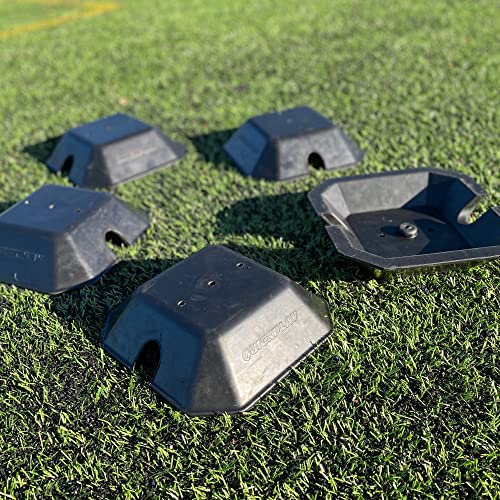 QUICKPLAY Basisgewichte zum Trainieren auf Rasen und Platz, passend für QuickPlay Agility-Stöcke und Kickster-Fußballtore, 5 Stück