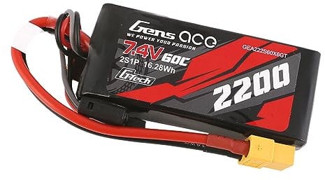 GensAce G-Tech LiPo Battery 2200mAh 7.4V 60C 2S1P XT60