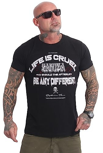 Yakuza Herren Cruel T-Shirt, Schwarz, 3XL