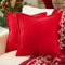Topfinel Weihnachtskissenbezug 45x45 rot 2er Set Kordsamt Kissenbezüge Kissenhülle Zierkissenbezüge Deko für Sofakissen Dekokissen Weihnachten Geschenke Schlafzimmer Stuhl
