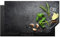 KitchenYeah© Protege Plaque Tapis Pour Induction 90x52 cm Deco Cuisine Protection Vitrocéramique Pour Cuisiniere Lime - Herbes - Épices - Vert - Béton - 90x52 cm