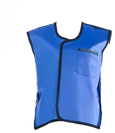 Tablier en Plomb Protection Contre Les Rayons X Gilet De Protection 60x60cm(0.35mmPb)