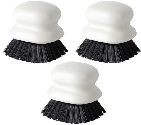 OITUGG Spülbürste 3 Stück - Spülbürsten mit Ergonomischem Griffdesign, Leicht zu greifen, Rund Abwaschbürste für die Reinigung Gemüse und Küche Kochgeschirr