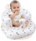 EKEPE Silla Hinchable para Bebés de 3 Meses y Mayores, Asientos de Bebé para Sentarse en el Suelo, Asientos de Bebé para Bebés, Silla Hinchable para Bebés con Bomba de Aire Incorporada - Flor de Olivo